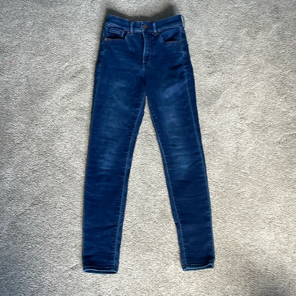 Express high rise skinny jeans, 0R